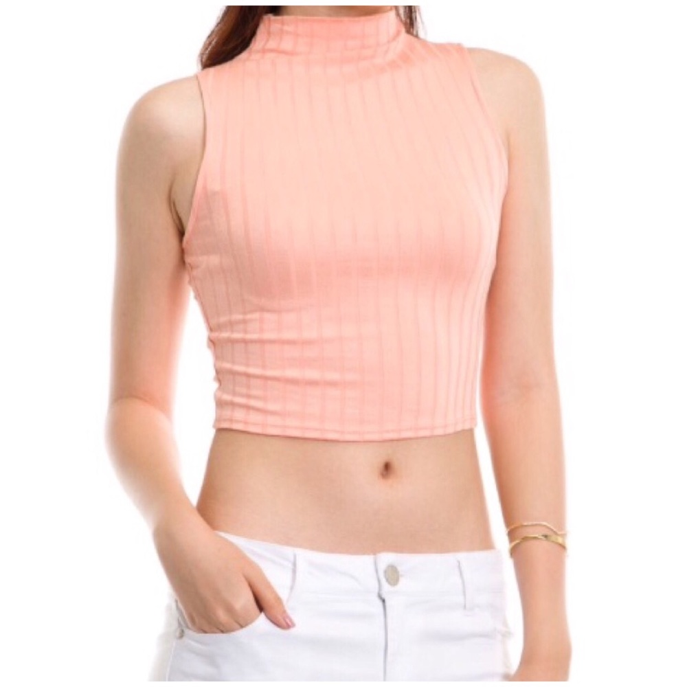Peach Crop Top